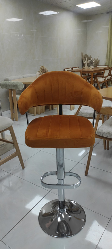 صندلی جکدار اپن و کانتر مدل 027 جنس رویه پارچه درجه یک با طراحی مدرن و زیبا و قابلیت تنظیم ارتفاع
